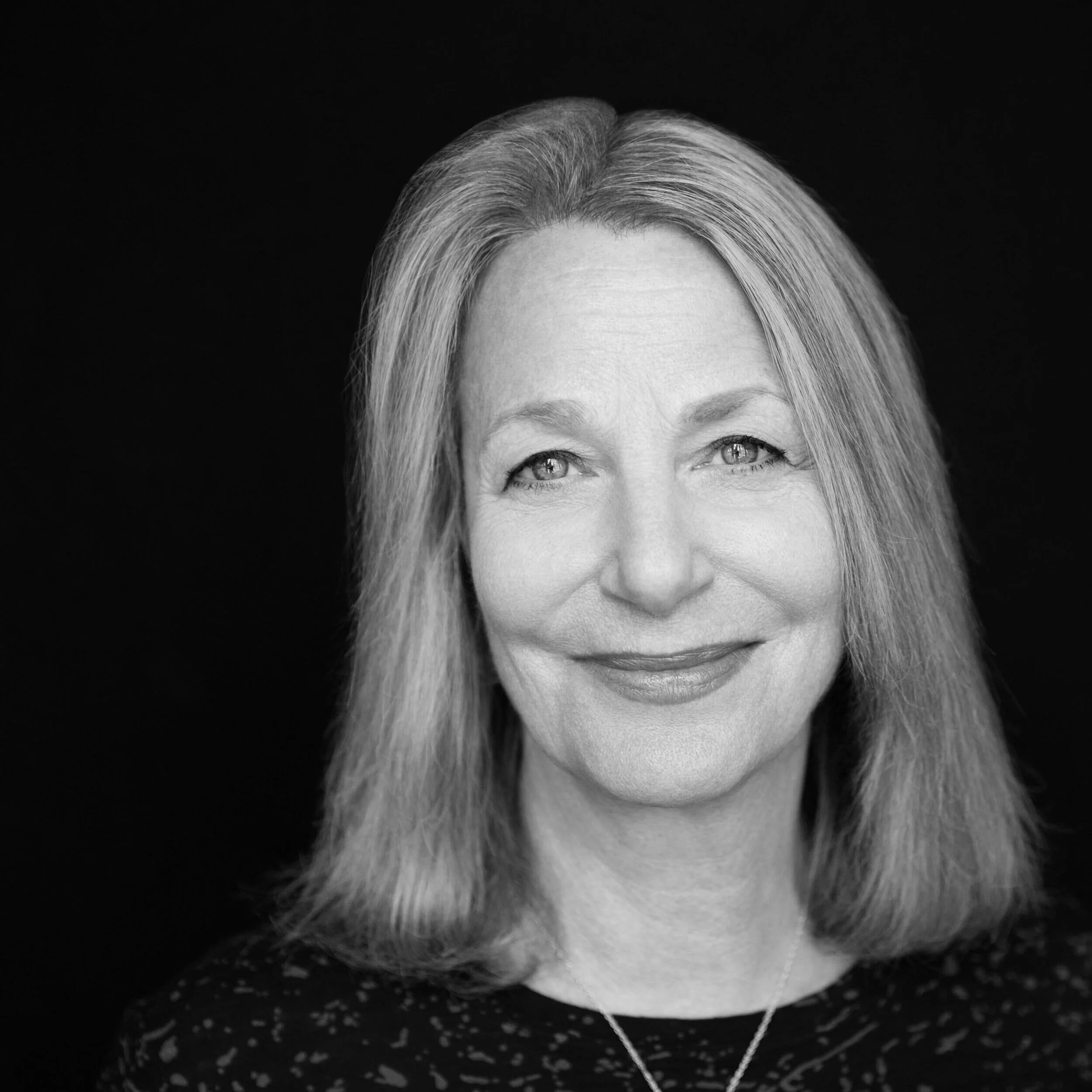 Black-and-white headshot of Paula Scher